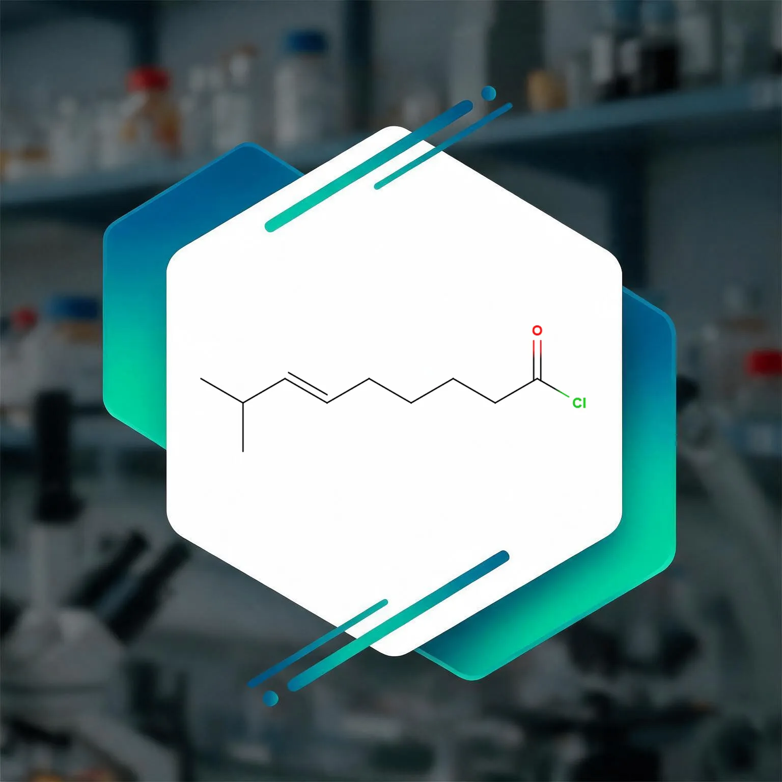 Trans-8-Methyl-6-nonenoyl Chloride manufactured at Mont Chem chemical facility.